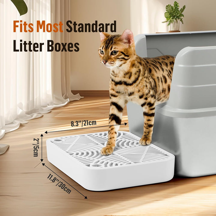 Kunststoff Katzentreppe, Katzentoilettenrampe mit Filterfunktion, Katzenstreu-Filterpedal für Kätzch