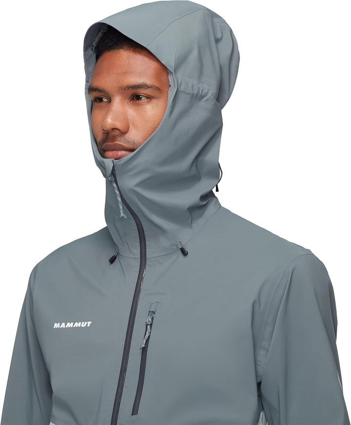 Mammut Herren Alto Guide Hooded Hardshelljacke mit Kapuze L Silver Sage-strata, L Silver Sage-strata