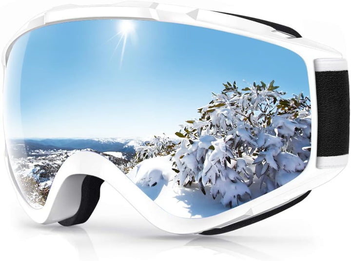 Findway Skibrille, Snowboard Brille für Brillenträger Herren Damen Erwachsene Jugendliche OTG UV-Sch