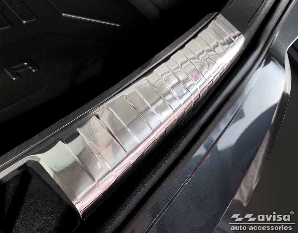 Avisa Edelstahl Innere Heckstossstangenschutz kompatibel mit Seat Ateca 2016-2020 & FL 2020- inkl. C