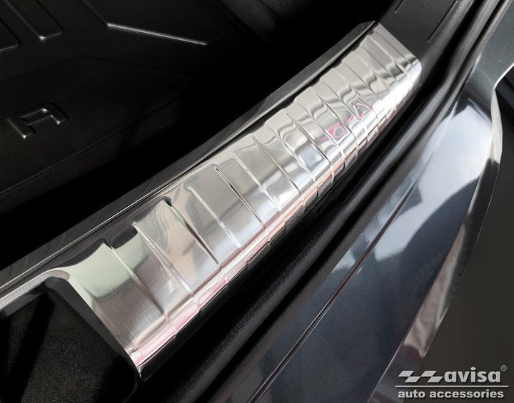 Avisa Edelstahl Innere Heckstossstangenschutz kompatibel mit Seat Ateca 2016-2020 & FL 2020- inkl. C