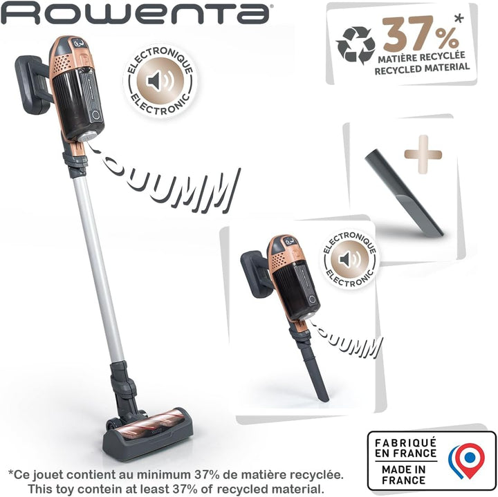 Smoby - Rowenta Staubsauger X Force Flex Spielstaubsauger mit Sound - Akku-Staubsauger für Kinder mi