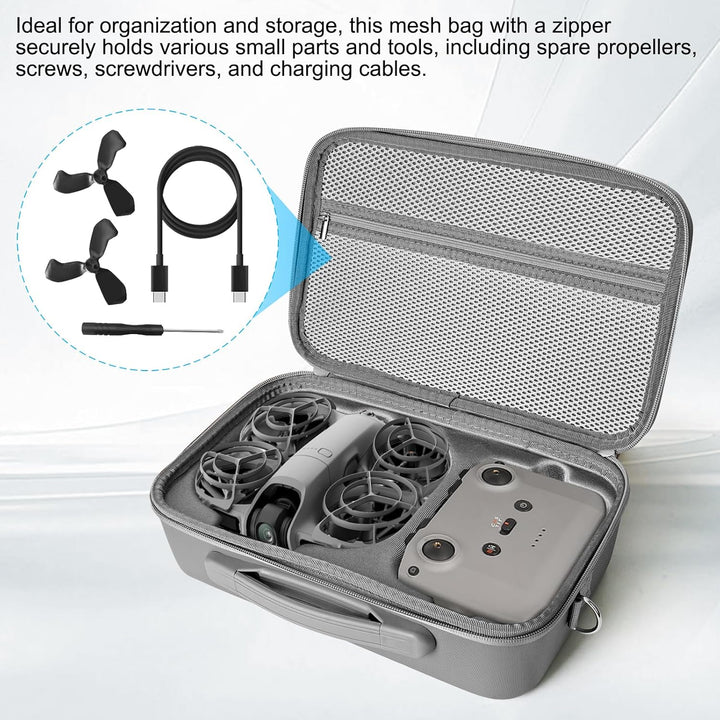 Tasche für DJI NEO 2, Tragbare PU Leder Tragetasche für DJI NEO 2 Fly More Combo Zubehör, Compatible