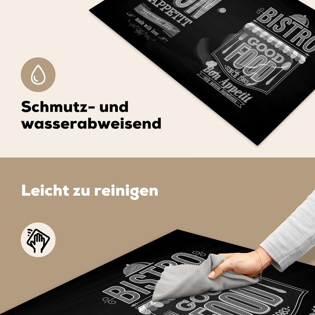 KitchenYeah© Herdabdeckplatte Einteilig Küche Herdabdeckung Ceranfeld Kochfeld Abdeckung Induktionsk