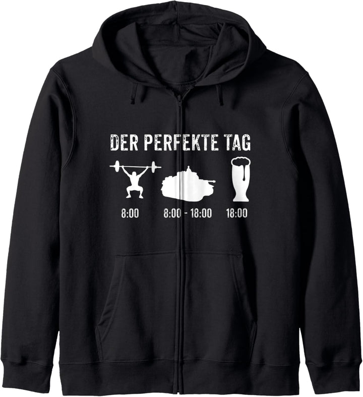 Lustiges Soldat Panzer Panzerfahrer Bundeswehr Geschenk Kapuzenjacke
