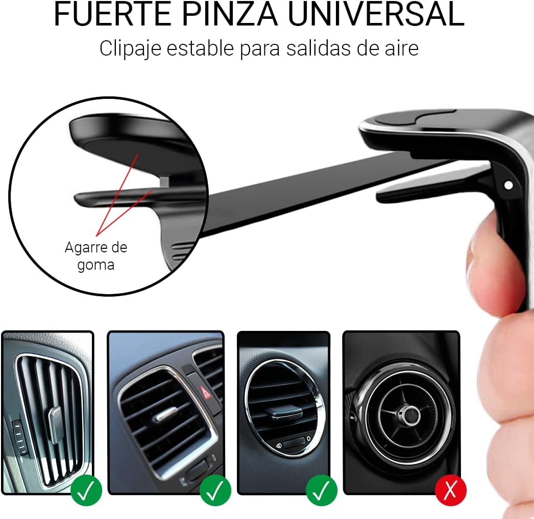 AIKLO Handyhalterung Auto Magnet | Universal Magnetische Handy Ständer für iPhone oder andere Smartp