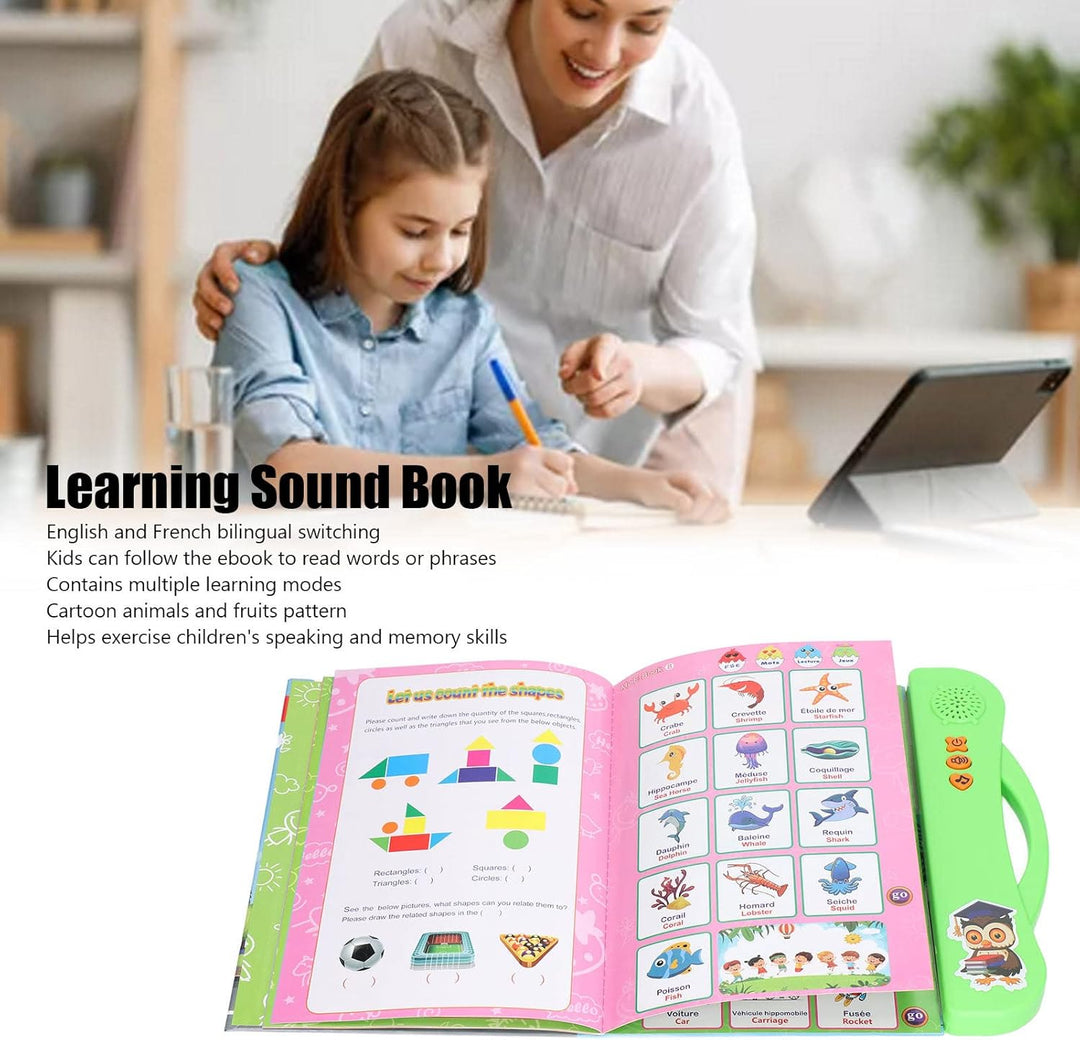 Französisches Klangbuch,englische Kinder, zum Lesen der Musik, interaktives Lernspielzeug, verwendet