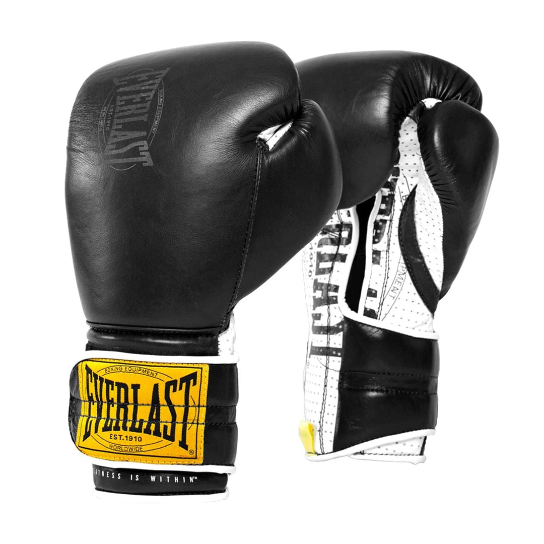 Everlast Unisex 1910 Boxing Handschuhe 14oz Schwarz, 14oz Schwarz