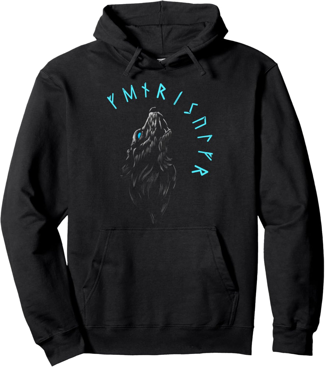 Fenriswolf nordische Wikinger Krieger Ragnarök Geschenk Pullover Hoodie