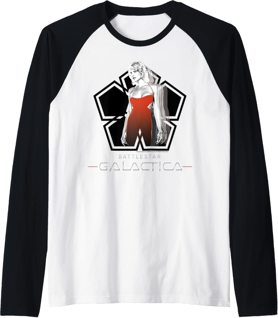 Battlestar Galactica Number 6 Portrait Raglan