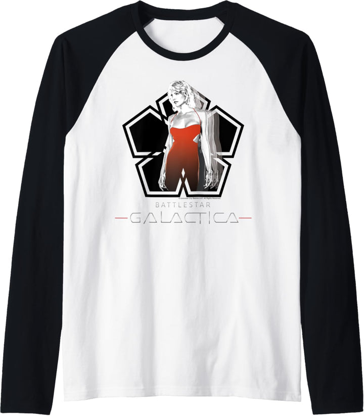 Battlestar Galactica Number 6 Portrait Raglan