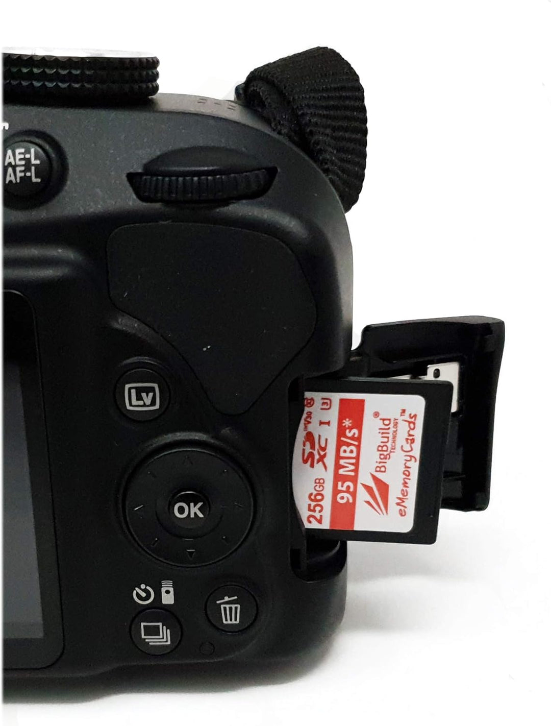 BigBuild Technology 256GB UHS-I U3 95MB/s Speicherkarte für Canon EOS 1200D, 1300D, 2000D, 200D, 400
