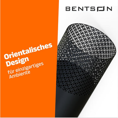 BENTSON Windlichtsäule Anthrazit I 2er Set I Deko-Säule für Garten im Industrial Design I Windlicht