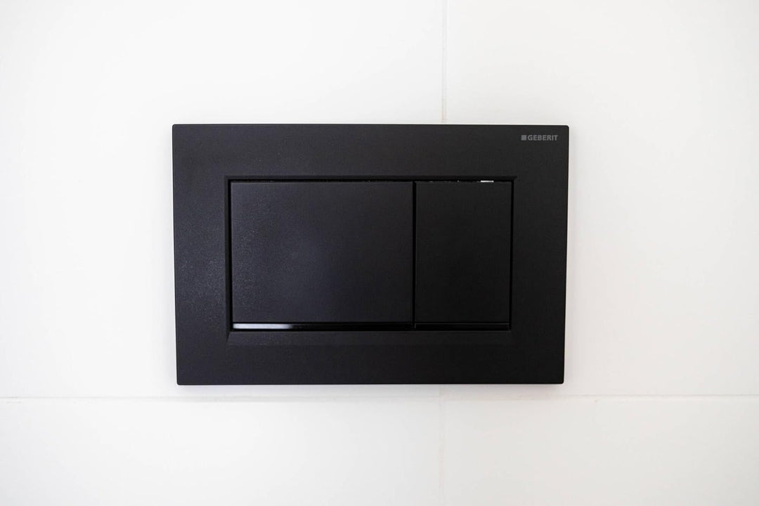 Geberit, Sigma30 115.883.16.1 Betätigungsplatte 2 Mengen, schwarz matt, 115883161 Single, Single