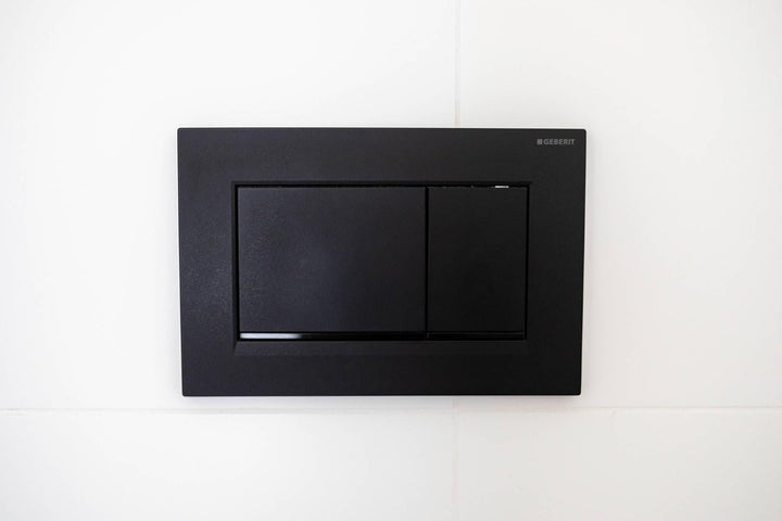 Geberit, Sigma30 115.883.16.1 Betätigungsplatte 2 Mengen, schwarz matt, 115883161 Single, Single