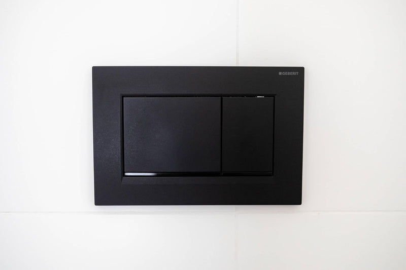 Geberit, Sigma30 115.883.16.1 Betätigungsplatte 2 Mengen, schwarz matt, 115883161 Single, Single