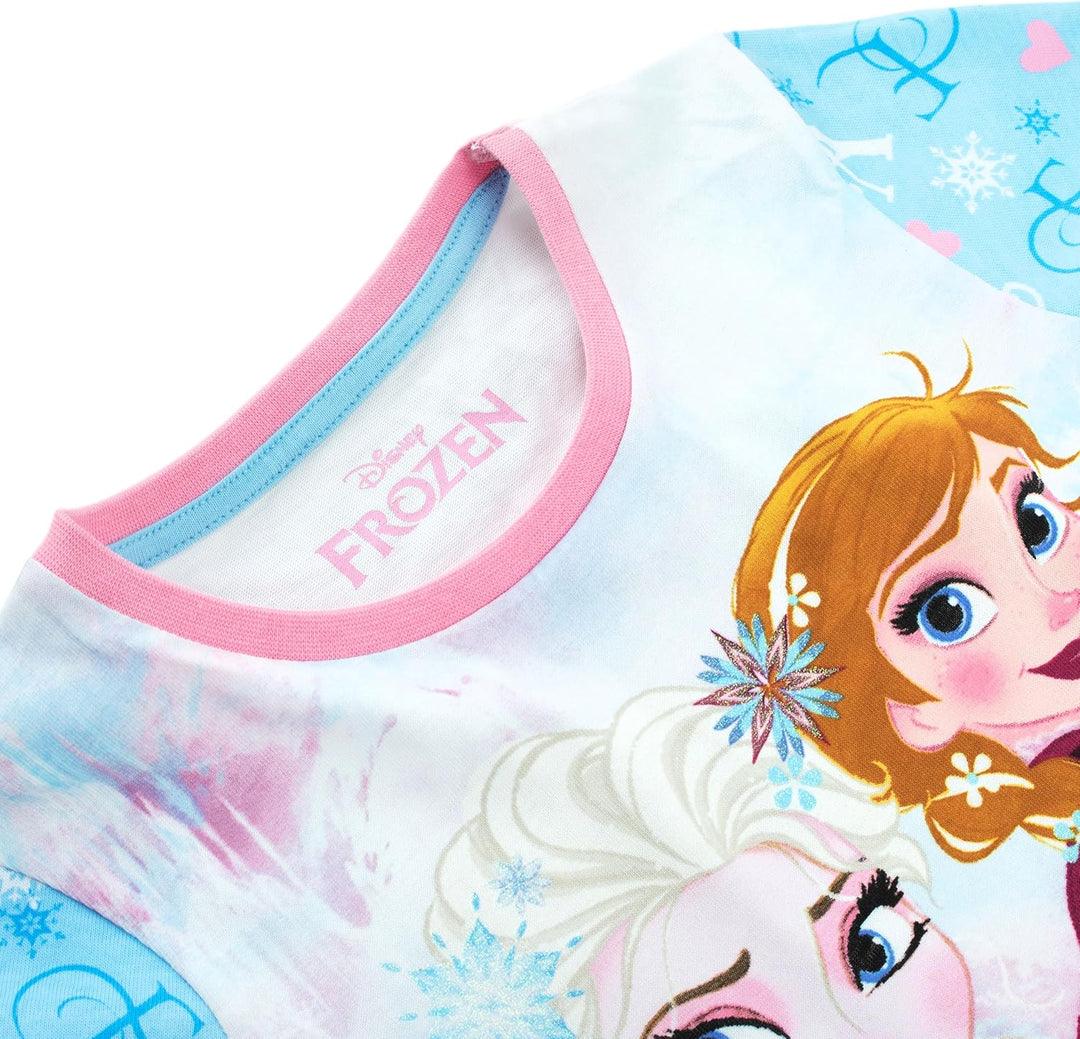 Disney Schlafanzug für Mädchen | Pyjama-Sets ELSA Eiskönigin | Frozen Pyjama Langarm | Prinzessin Py