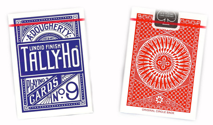 US Playing Card Company - Paket von 12 Pokerkarten -TALLY-HO Circle