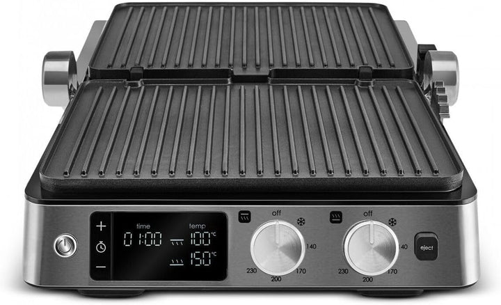 Karaca Compact Steel Sear & Grill Inox 2008 Sandwichmaker 3 in 1, Elektrogrill, Toaster Sandwichtoas
