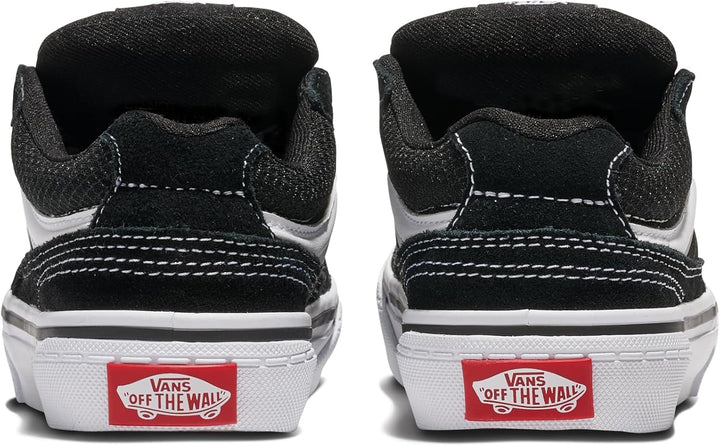 Vans Jungen Caldrone Sneaker 27 EU Suede Mesh Black White, 27 EU Suede Mesh Black White