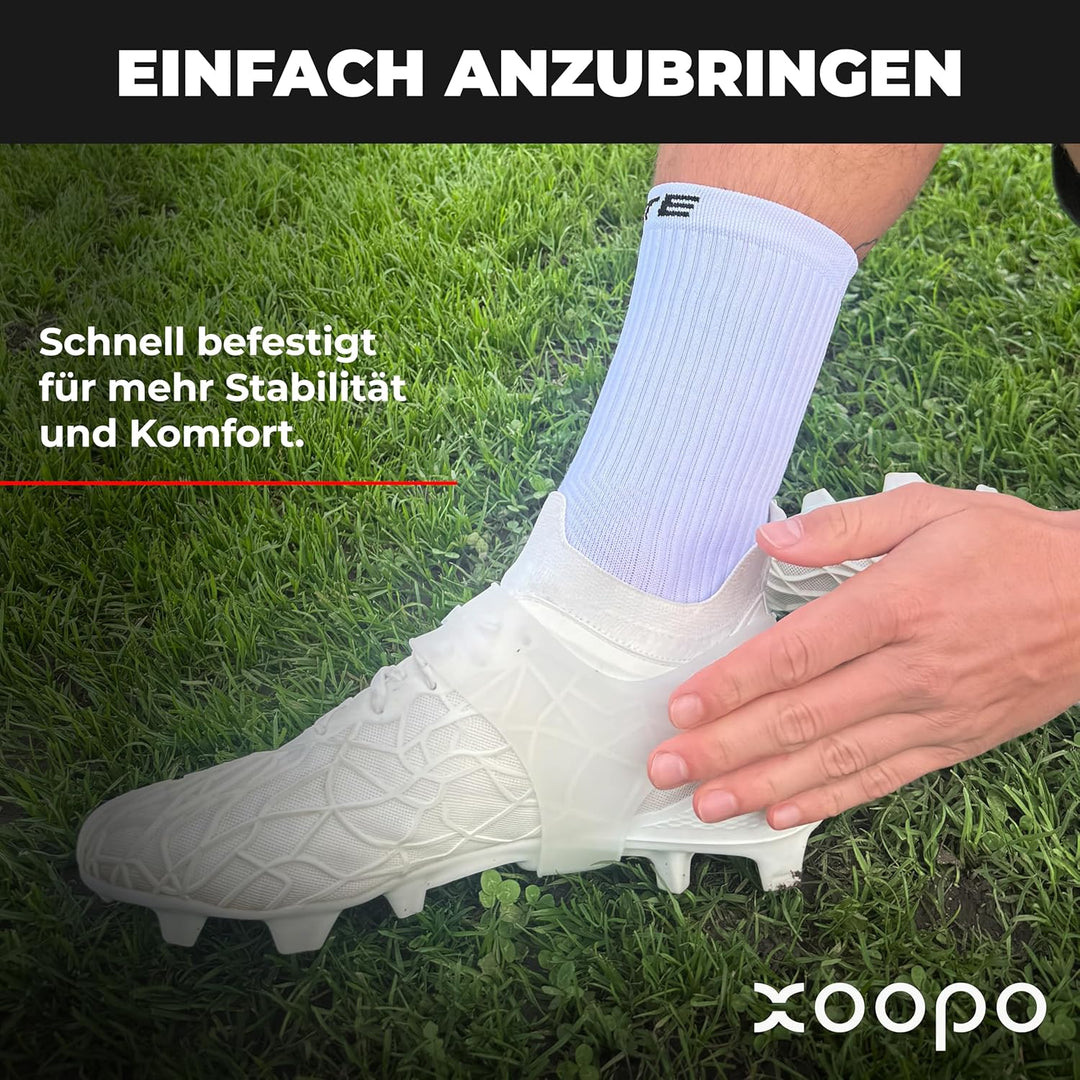 XOOPO Power Band Silikonband für Fussballschuhe (1 Paar) - Ultra elastisch für perfekten Sitz - Mehr
