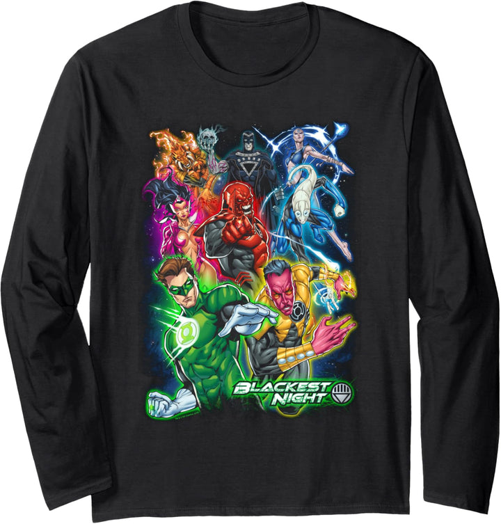 Green Lantern Blackest Group Langarmshirt