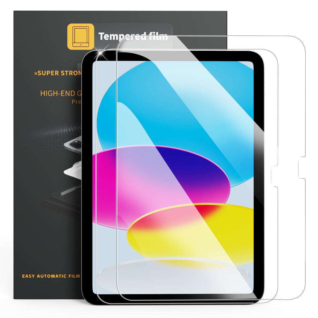 2 Stück 9H Schutzglas iPad 10,9 Zoll 10.Gen/iPad 11 Zoll A16 | Folierhilfe für Displayschutzfolien,