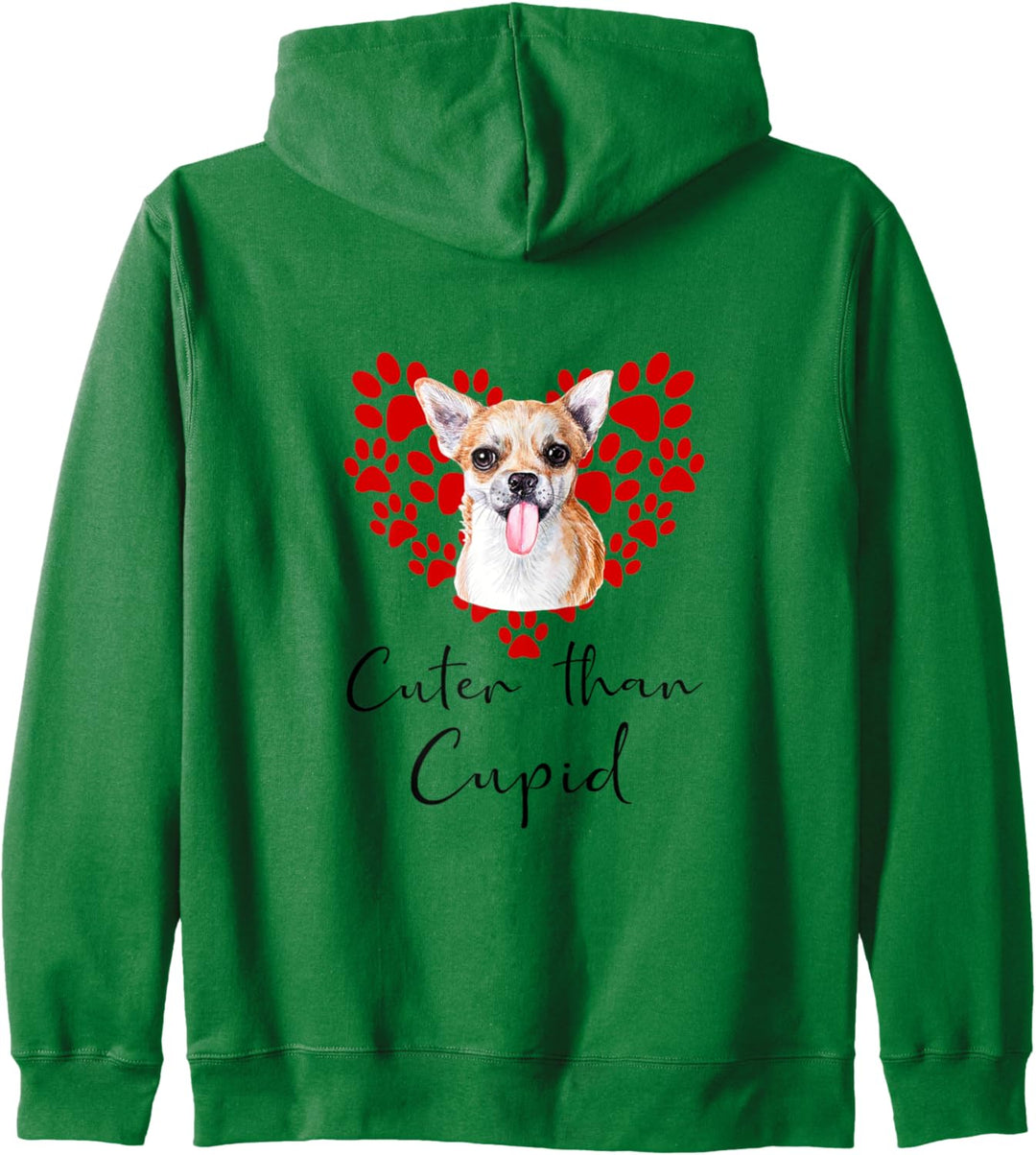 CHIHUAHUA Cuter Than Cupid Hunde Valentinstag Kapuzenjacke
