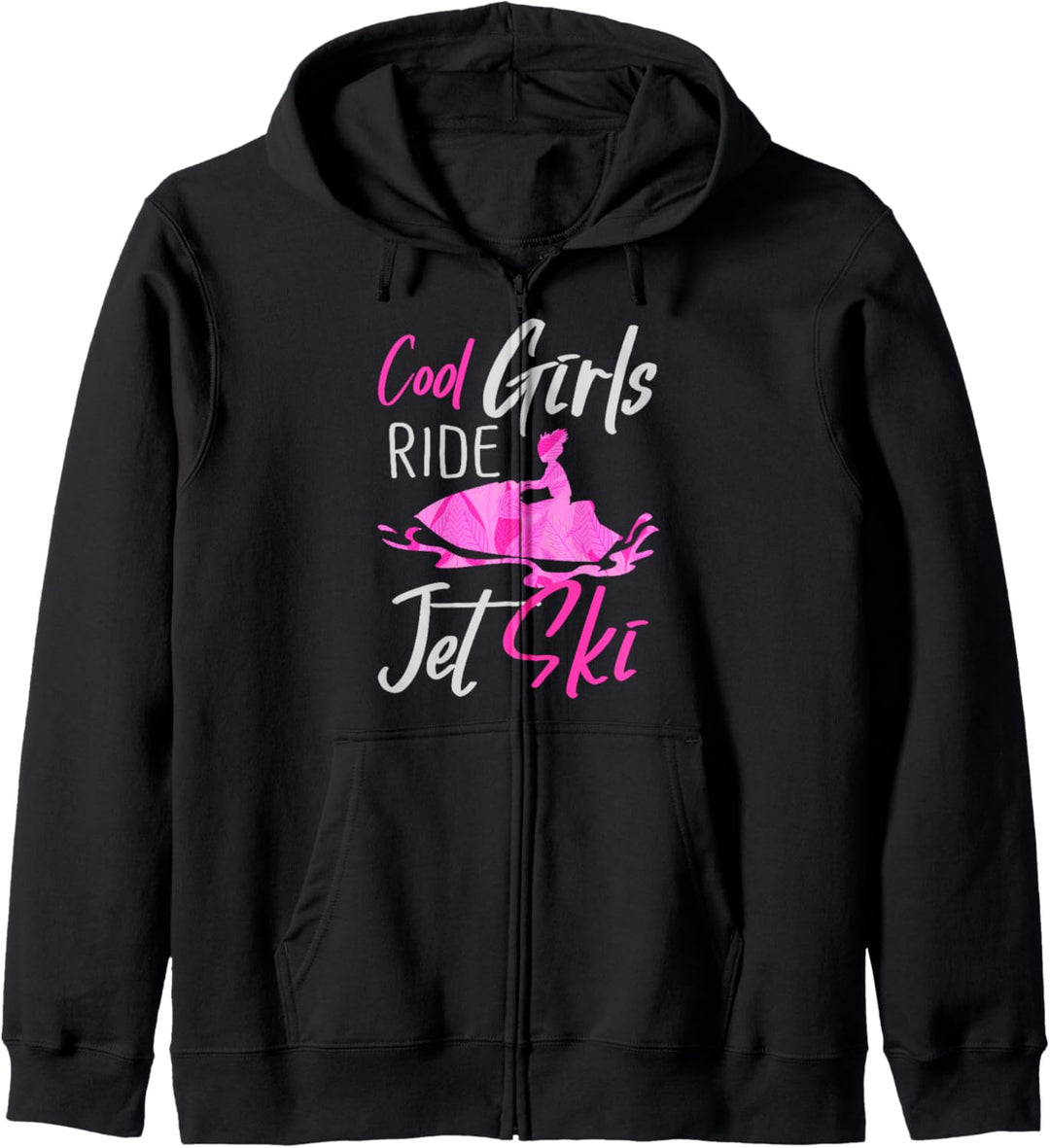 Coole Mädchen Ride Jet Ski Wassersport Funny Jetski Kapuzenjacke