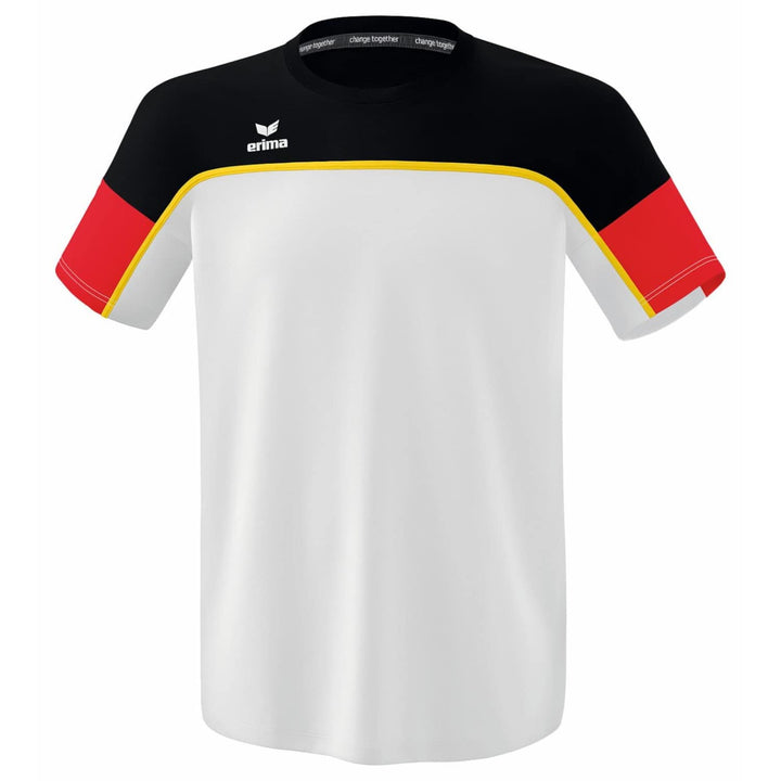 Erima Herren "CHANGE by erima" funktionelles T-Shirt L Weiss/Schwarz/Rot, L Weiss/Schwarz/Rot