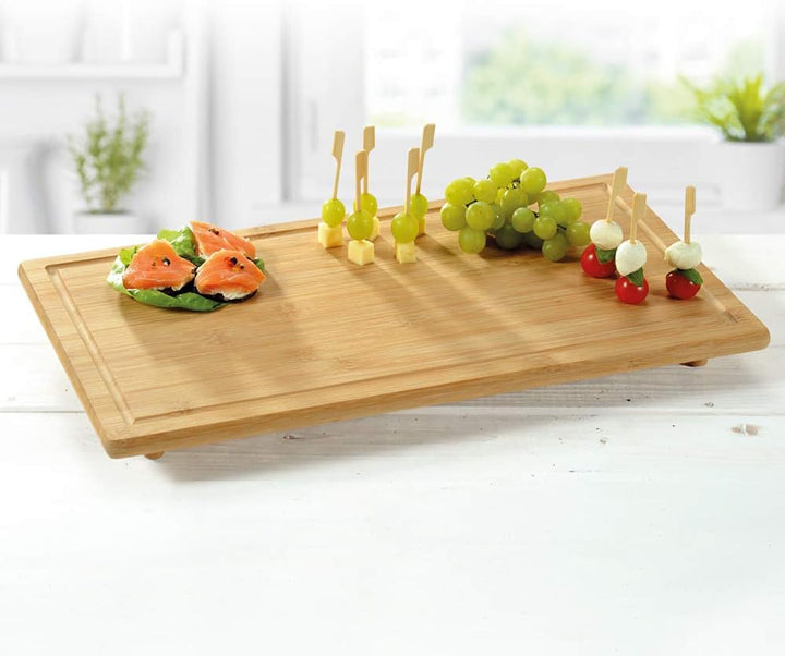 Kesper | Herdabdeckplatte, Material: FSC®-zertifizierter Bambus, Masse: 50 x 28 x 4.5 cm, Farbe: Bra