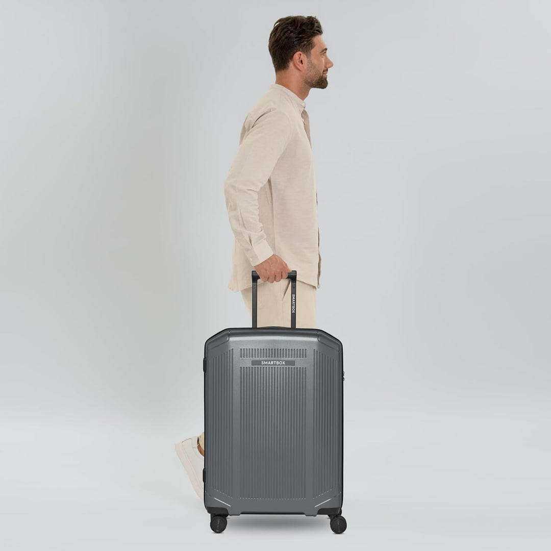 Smartbox Hartschalen Check-in Koffer | Mittelgrosser Trolley 49 x 29 x 66 cm aus hochwertigem, robus