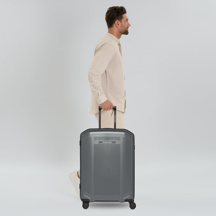 Smartbox Hartschalen Check-in Koffer | Mittelgrosser Trolley 49 x 29 x 66 cm aus hochwertigem, robus
