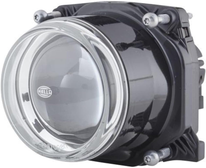 HELLA - DE/FF/Halogen-Hauptscheinwerfer - 90mm Performance - 12V - rund - Einbau - gehärtete Streusc
