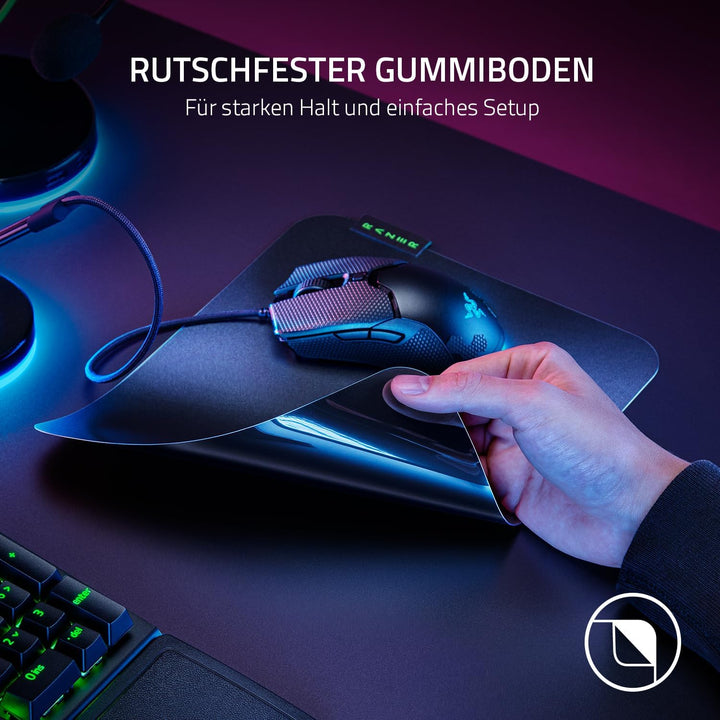 Razer Sphex V3 Large - Ultra dünnes Gaming-Mauspad (450 mm breit x 400 mm hoch, Glattes Design, Robu
