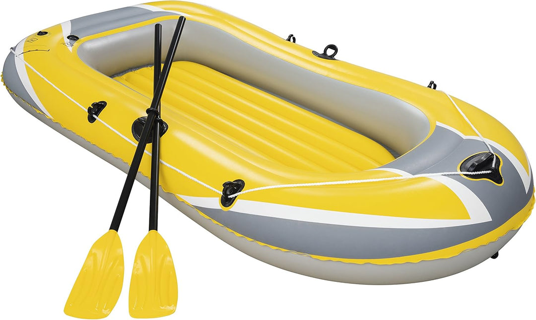 Bestway Hydro-Force Raft Set Boot 255x127 cm mit Blasebalg und 2 Rudern 228 x 121 cm, 228 x 121 cm