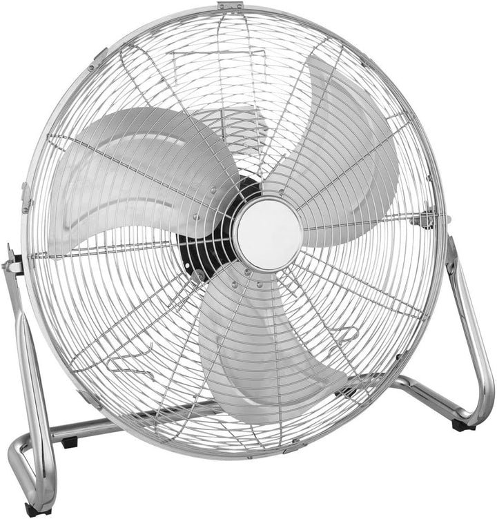 GLOBO 20 Fan, mit Chrom Klingen, Aluminium, 314, Silber