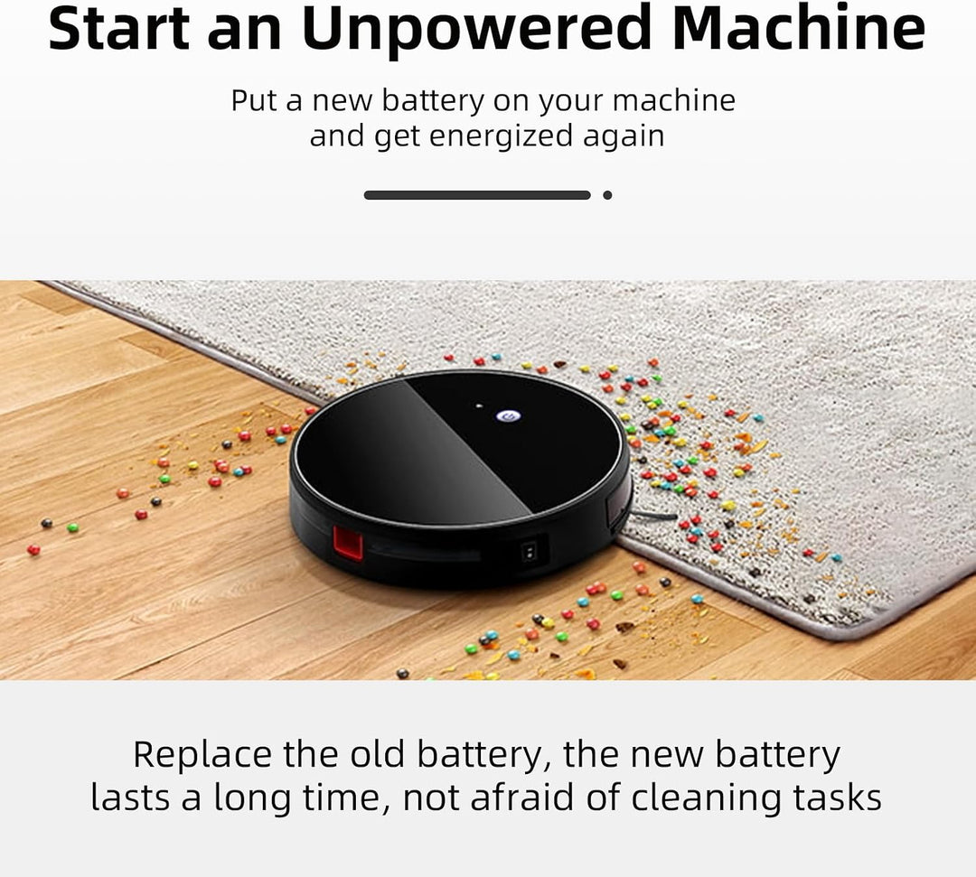 K KYUER 2800mAh Rechargable Akku für Lefant M501B Saugroboter | 10,8V Robot Vacuum Cleaner Battery w