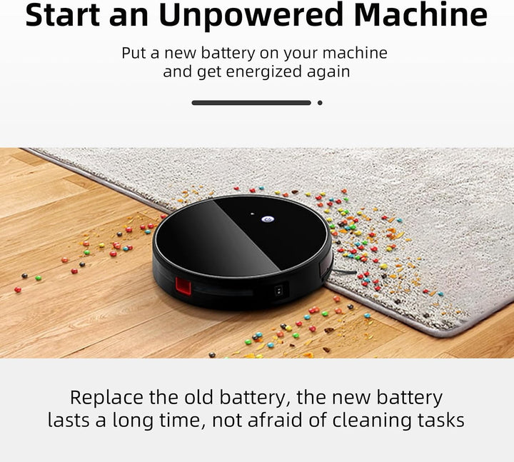 K KYUER 2800mAh Rechargable Akku für Lefant M501B Saugroboter | 10,8V Robot Vacuum Cleaner Battery w