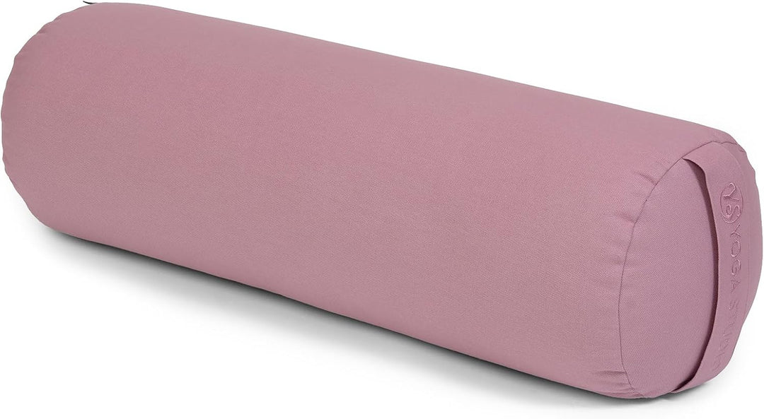 Yoga Studio Bio-Buchweizen-Lotus-Kissenrolle – 23 cm x 61 cm, Baumwolle, Meditationskissen mit YKK-R