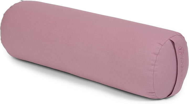 Yoga Studio Bio-Buchweizen-Lotus-Kissenrolle – 23 cm x 61 cm, Baumwolle, Meditationskissen mit YKK-R