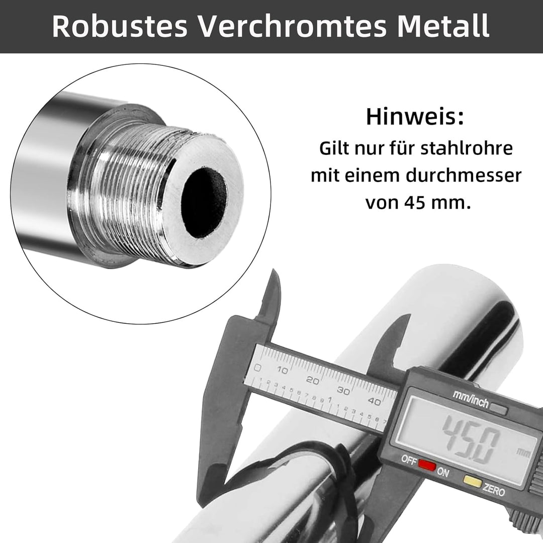 PRIOR FITNESS Pole Dance 250mm Extension Tube, Accessories… Silber, Silber