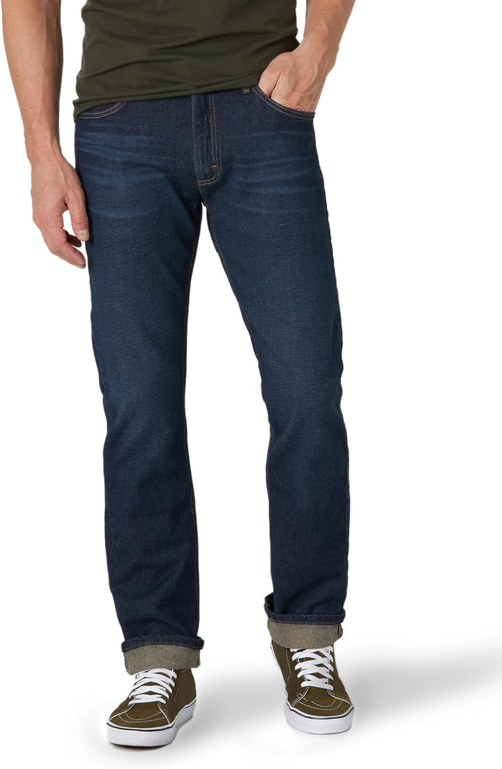 Lee Men's Legendary Slim Straight Leg Jean, Road Rash, 28W x 32L