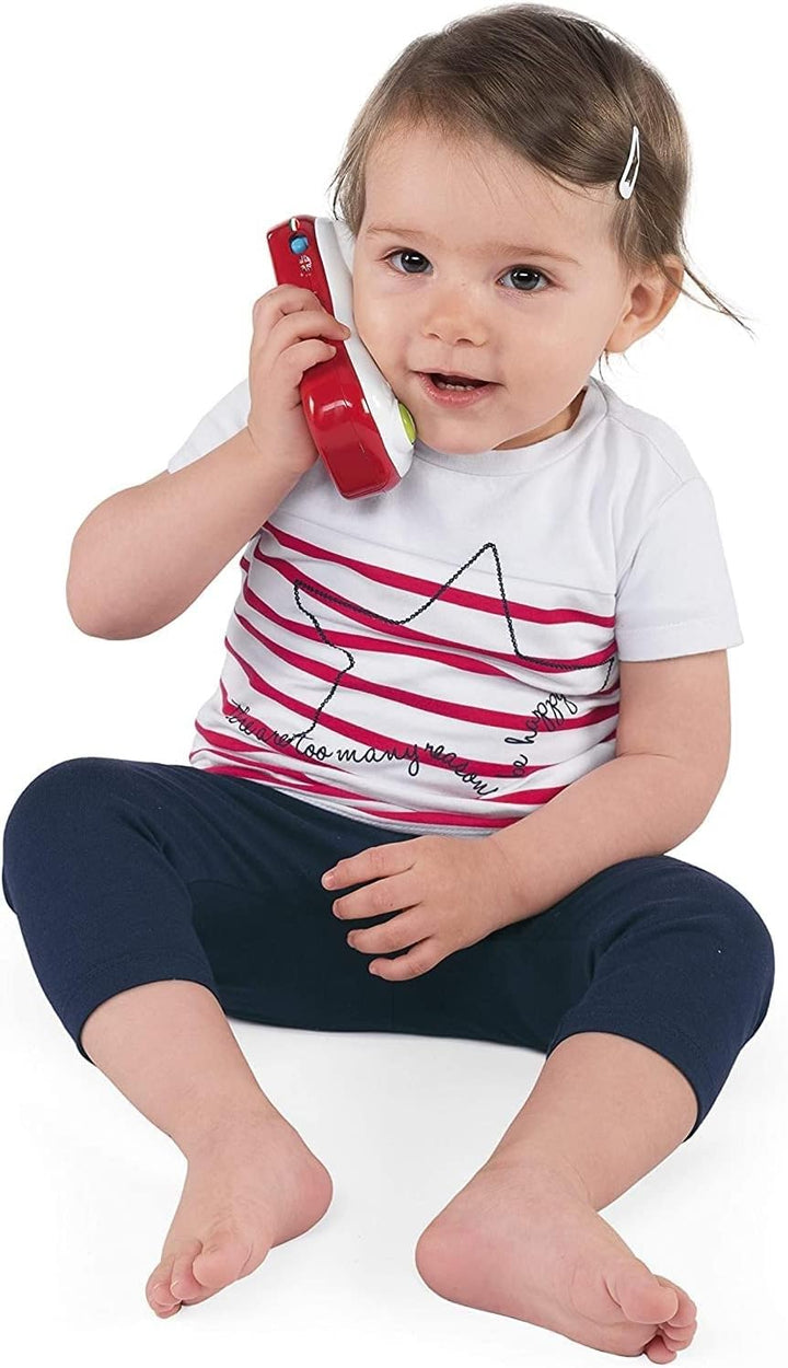 Chicco ABC Selfie Phone, Elektronischer Triller für Kinder in Form eines Handys, Schilder für Zahlen