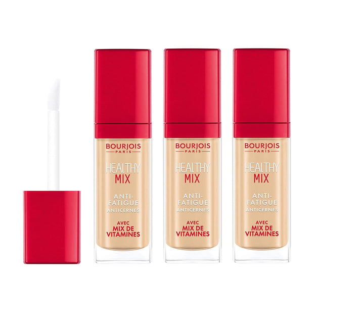 3x Bourjois Healthy Mix Anti Fatigue Concealer - 53 Fonce Dark