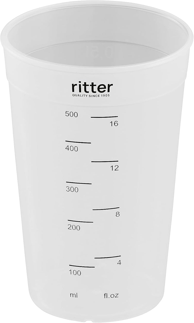 ritter stilo 7 kabelloser Stabmixer, Pürierstab mit Akku aus Vollmetall, Made in Germany, Dunkles Br