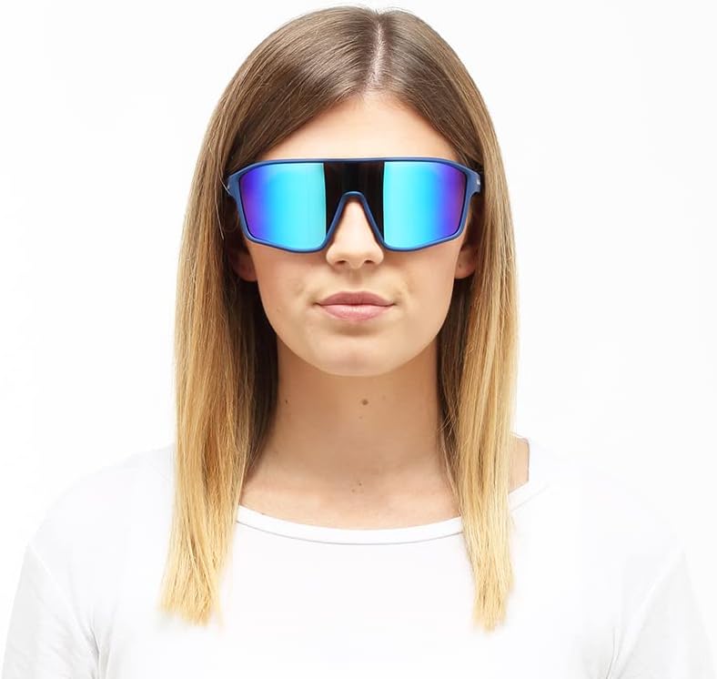 Unisex Daft Sonnenbrille, Rubber Blue