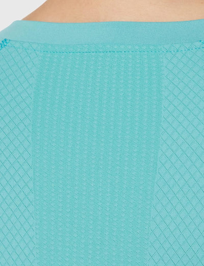 FALKE Damen Cool V Neck Funktionsshirt Kurzarmshirt für warme bis heisse Temperaturen Sportunterwäsc