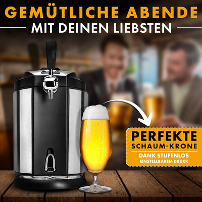 Clatronic® Bierzapfanlage für alle handelsüblichen 5 Liter Bierfässer, Bierzapfanlage 5 Liter mit Kü