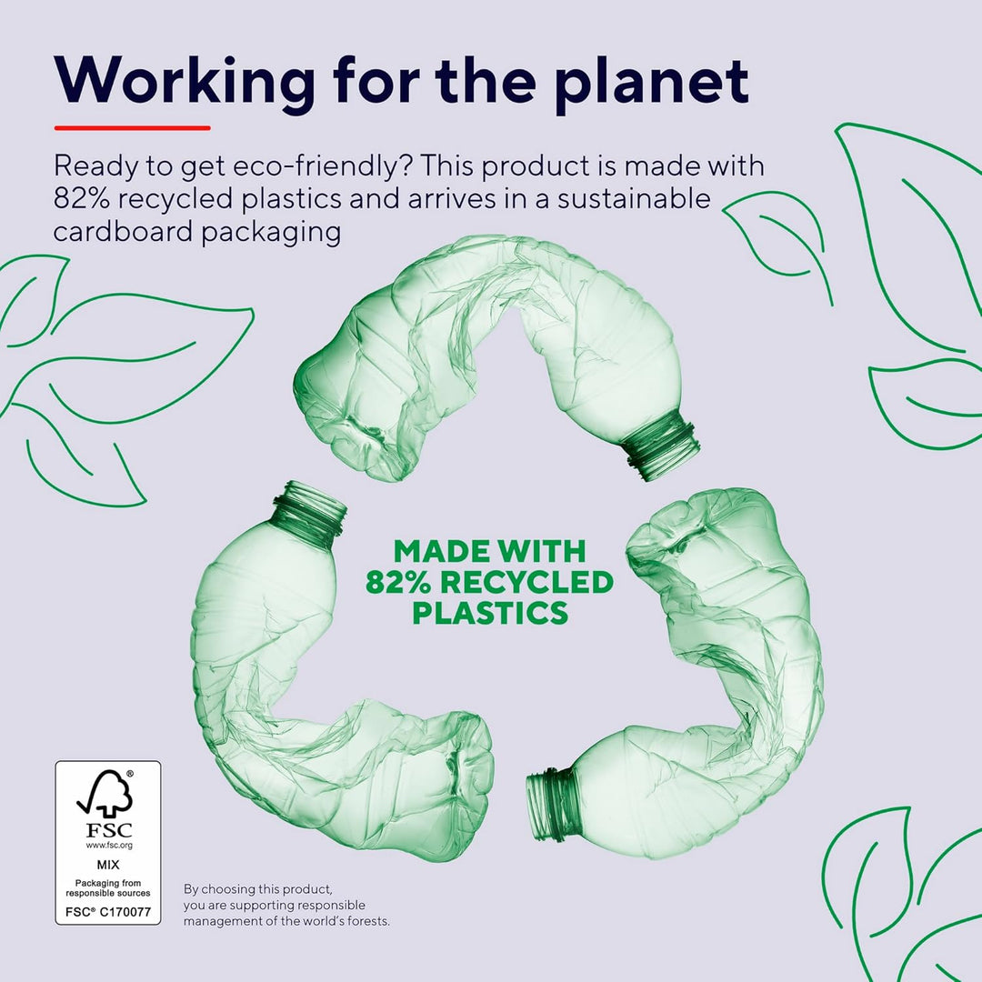Trust Mydo Leise Funkmaus, 82% aus Recyclingkunststoff, 1000-1800 DPI, Verstaubarer USB Mikroempfäng